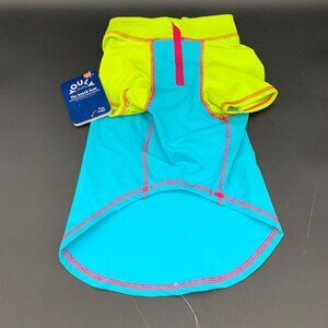 Youly Rash Guard Cooling Dog Pet The Beach Bum L 17-19 Inches Blue UPF 25+